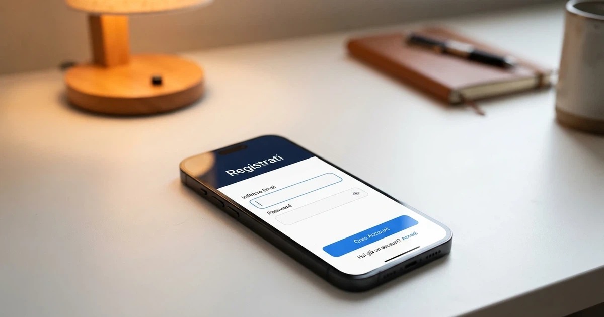 Interfaccia di registrazione di un casino crypto con solo un campo email e password, senza richieste di documenti