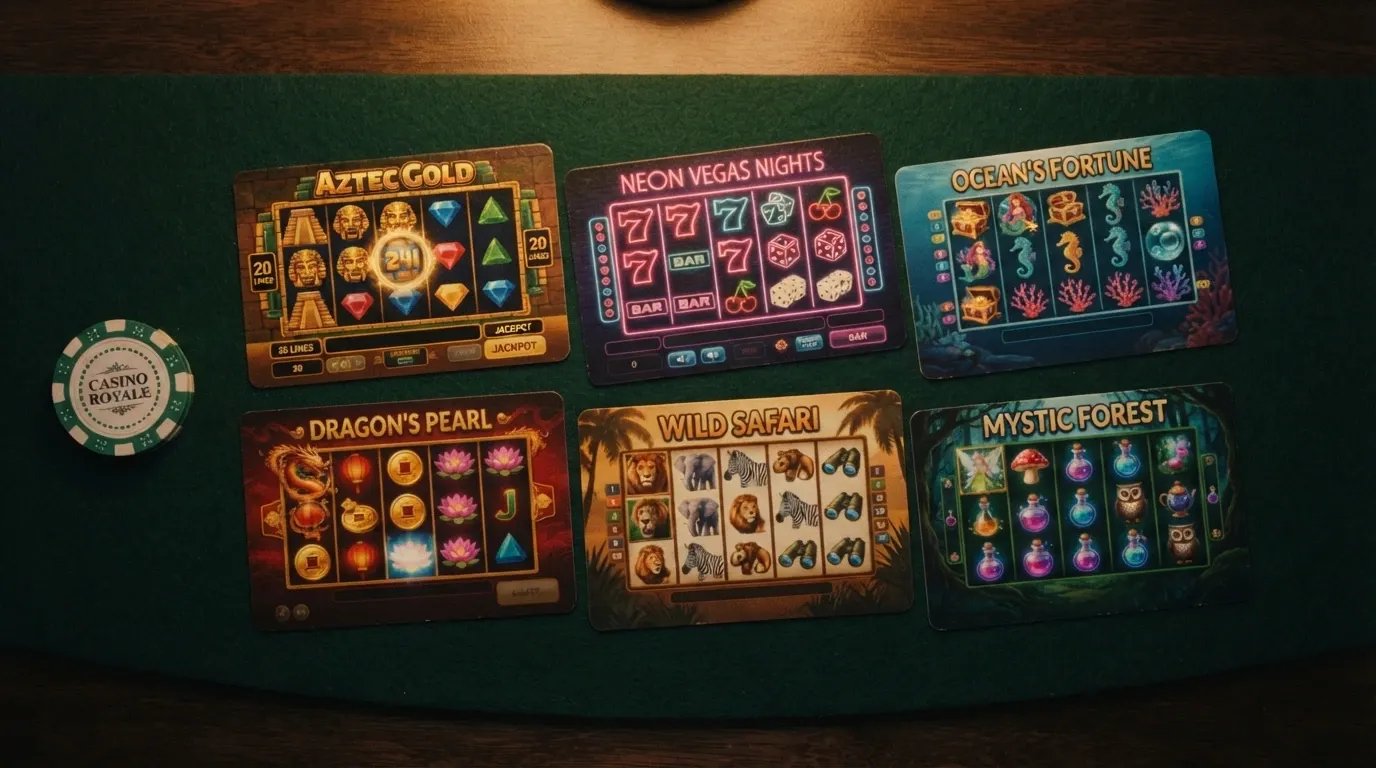 Una selezione di copertine delle slot con lRTP più alto (Mega Joker, Book of 99, Blood Suckers, 1429 Uncharted Seas) disposte in una griglia comparativa