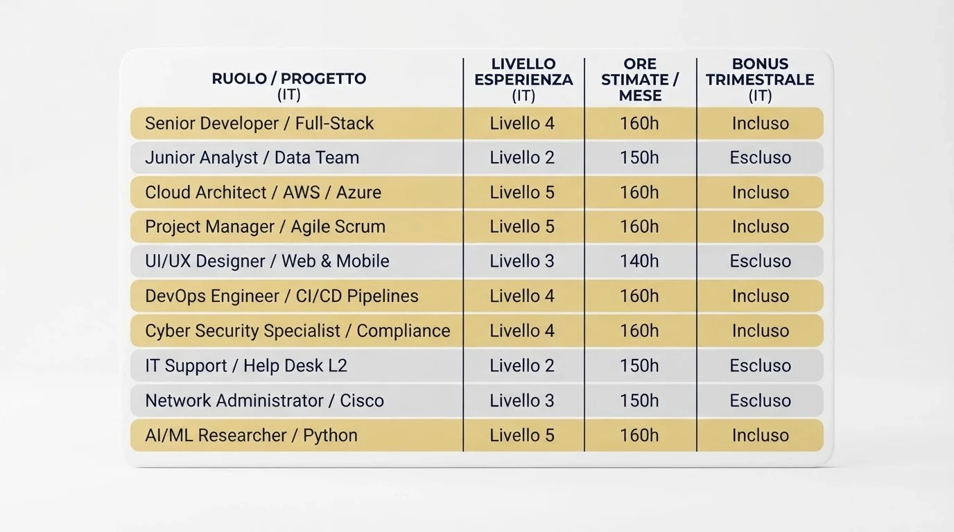 Una tabella comparativa stilizzata con colonne per operatore, importo bonus, wagering e validità, dove alcune righe sono evidenziate per chi offre bonus senza deposito e altre in grigio per chi non lo offre